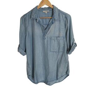 Skies are Blue Chambray Pullover Shirt MP